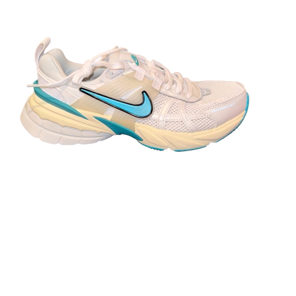 Nike White and Blue Women's Sneakers